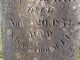 Margaret Taylor 1771-1852 gravestone detail